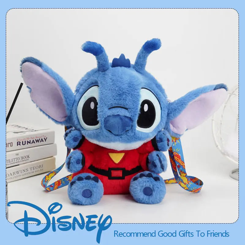 Anime Disney Kawaii Stitch Stuffed Toys Bluely Lilo&Stitch Plush Keychain Dolls Bag Pendant Birthday Party Gift For Kid Boy Girl
