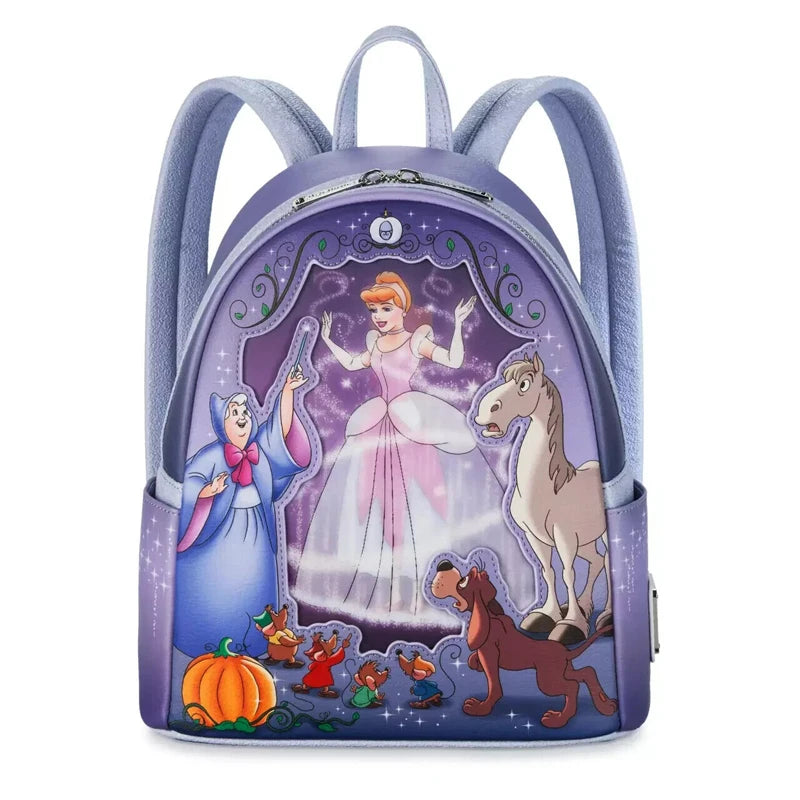 New Loungefly Princess Stained Glass Collection: Schneewittchen Backpack Wallet
