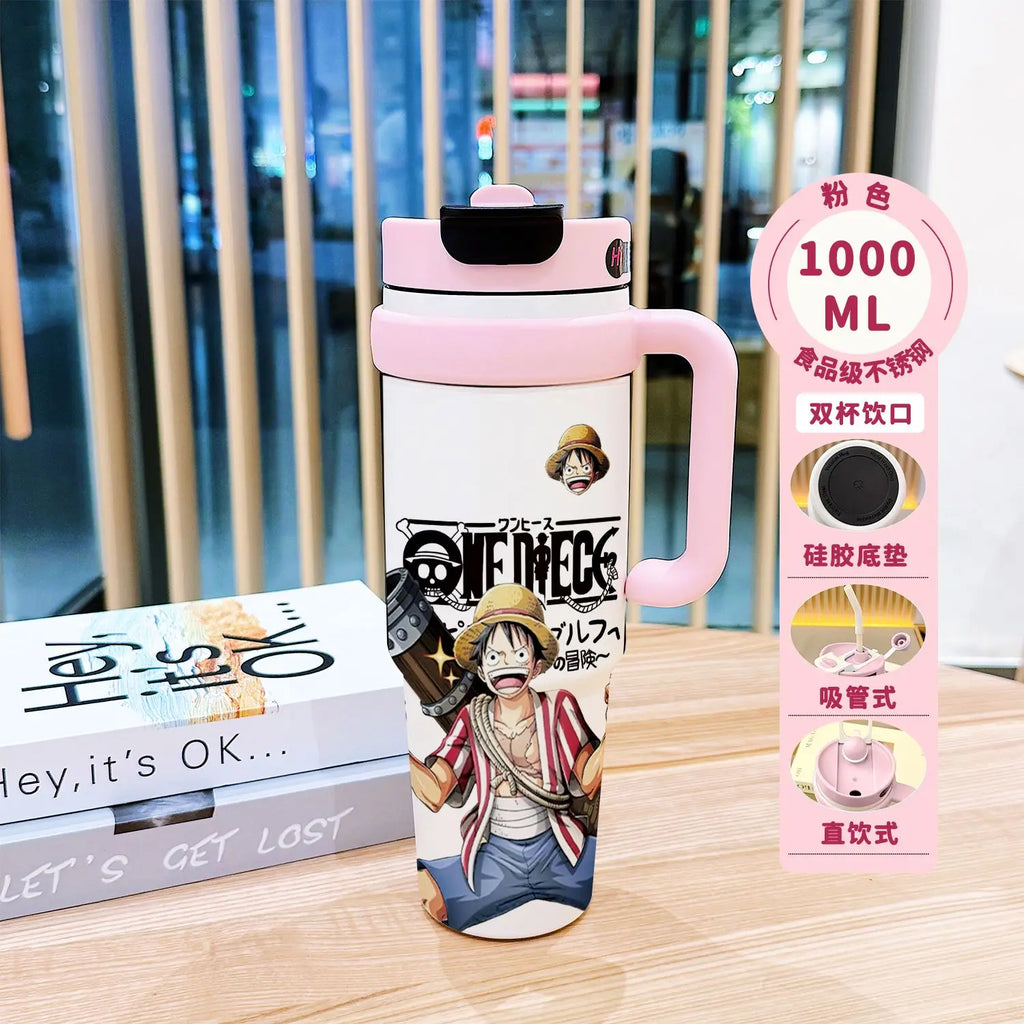 BANDAI One Piece Monkey D. Luffy Insulated Tumbler Stainless Steel