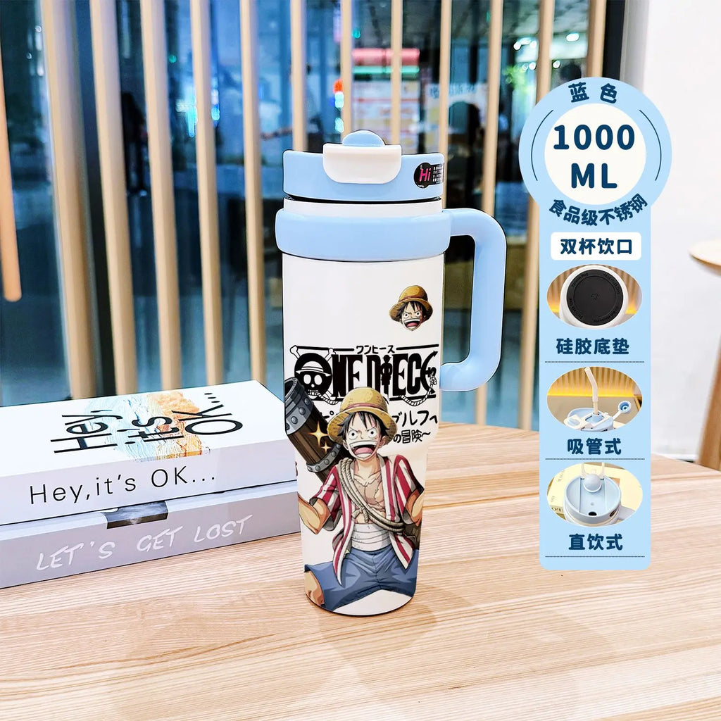 BANDAI One Piece Monkey D. Luffy Insulated Tumbler Stainless Steel