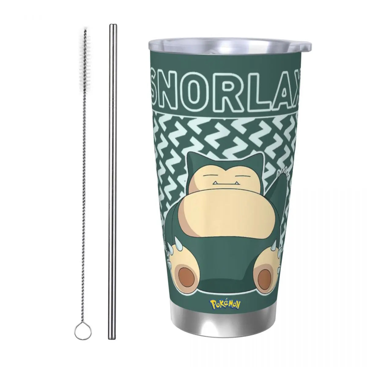 Manga PokeMon Insulated Tumbler with Straws Lid 20oz