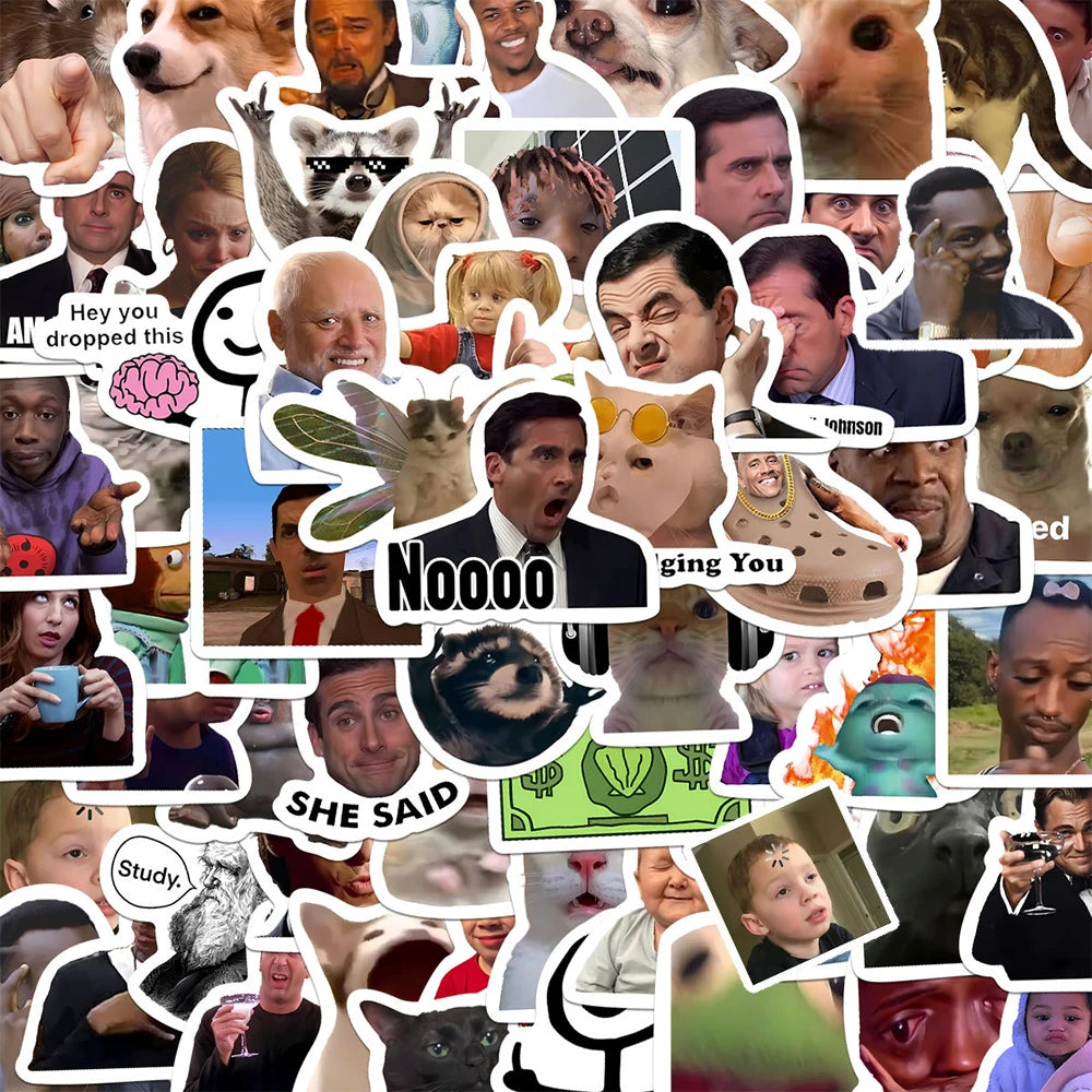 10/30/50/100pcs Classic American TV Series Funny Meme Stickers Cartoon Expression Decals DIY Luggage Phone Scrapbooking Sticker