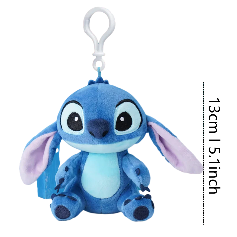 Anime Disney Kawaii Stitch Stuffed Toys Bluely Lilo&Stitch Plush Keychain Dolls Bag Pendant Birthday Party Gift For Kid Boy Girl