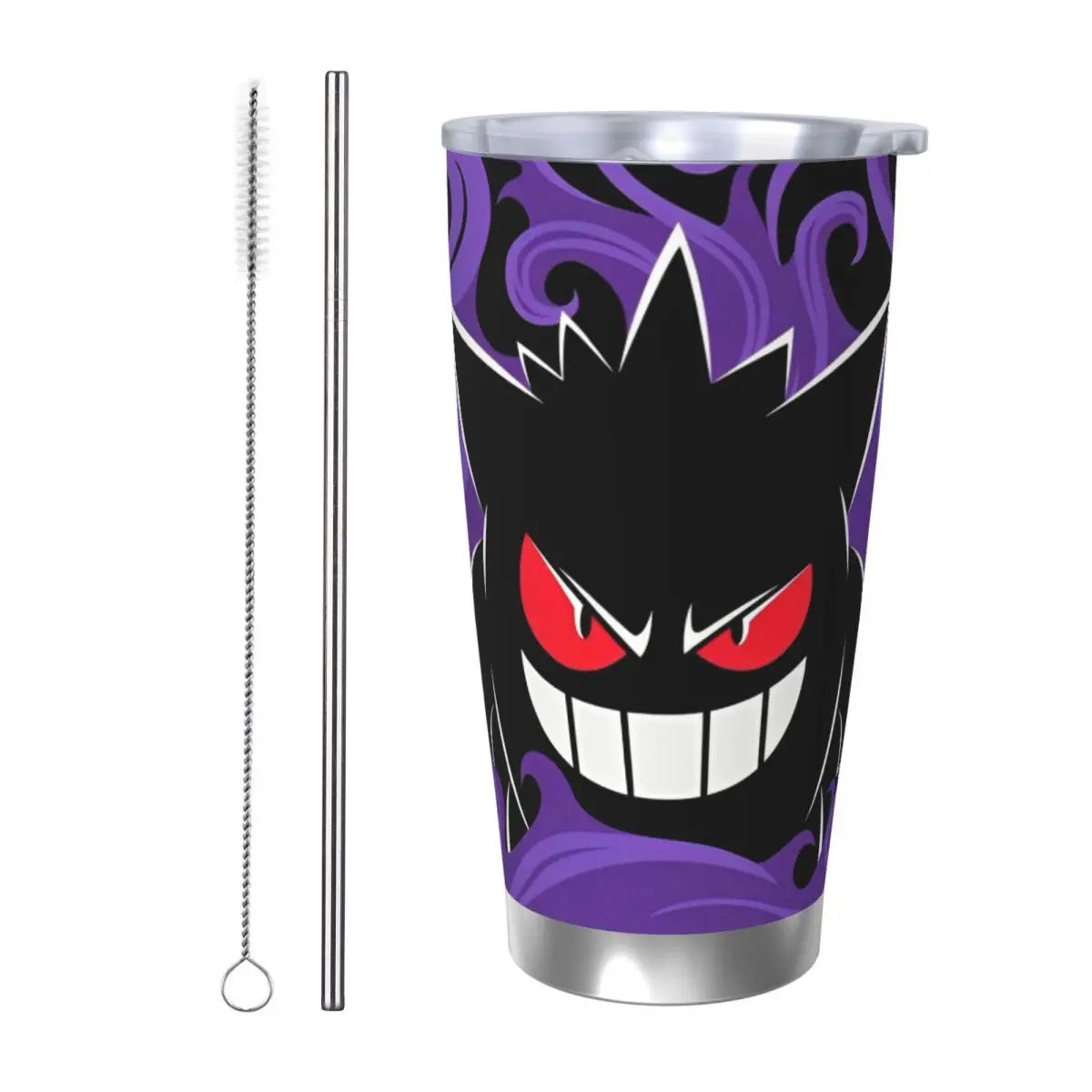 Manga Pokemon Insulated Tumbler with Straws 20oz