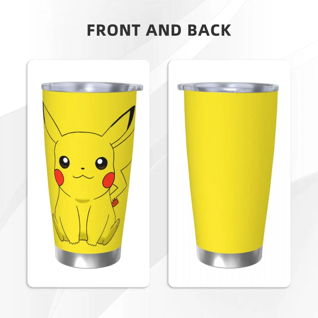 Pikachu Insulated Tumbler with Straw 20oz