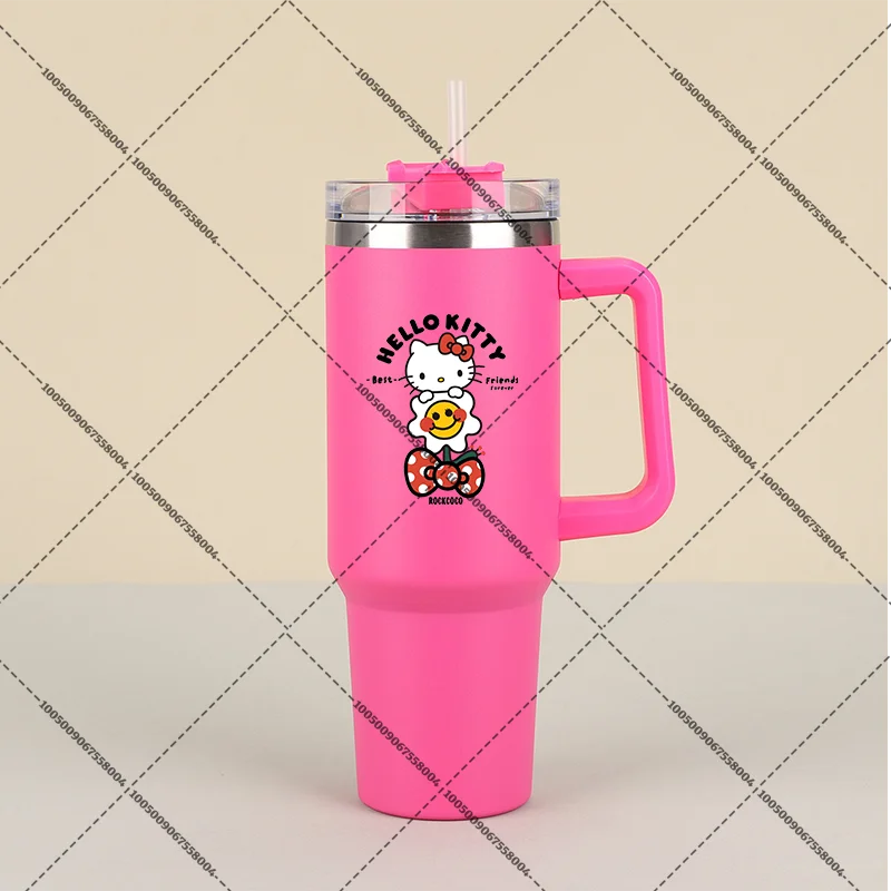 Hello Kitty 1000ml Tumbler with Straw