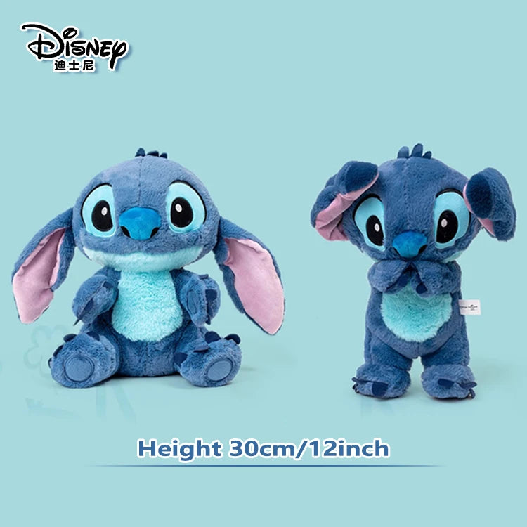Anime Disney Kawaii Stitch Stuffed Toys Bluely Lilo&Stitch Plush Keychain Dolls Bag Pendant Birthday Party Gift For Kid Boy Girl