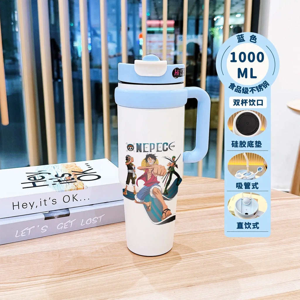 BANDAI One Piece Monkey D. Luffy Insulated Tumbler Stainless Steel