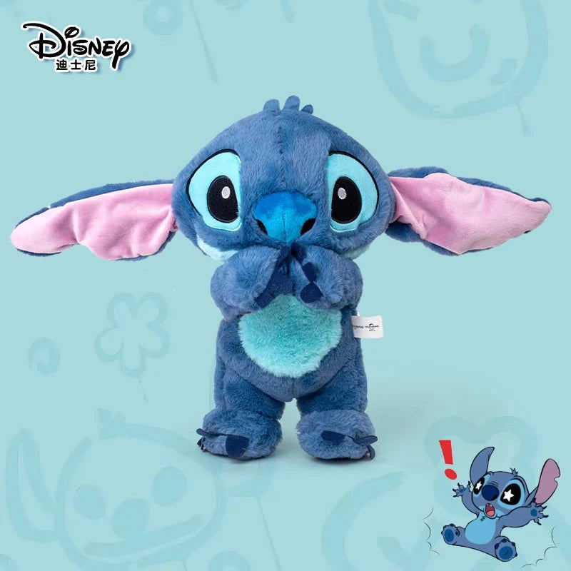 Anime Disney Kawaii Stitch Stuffed Toys Bluely Lilo&Stitch Plush Keychain Dolls Bag Pendant Birthday Party Gift For Kid Boy Girl