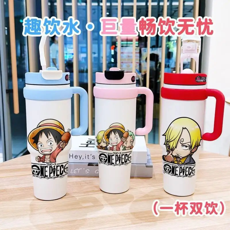 BANDAI One Piece Monkey D. Luffy Insulated Tumbler Stainless Steel