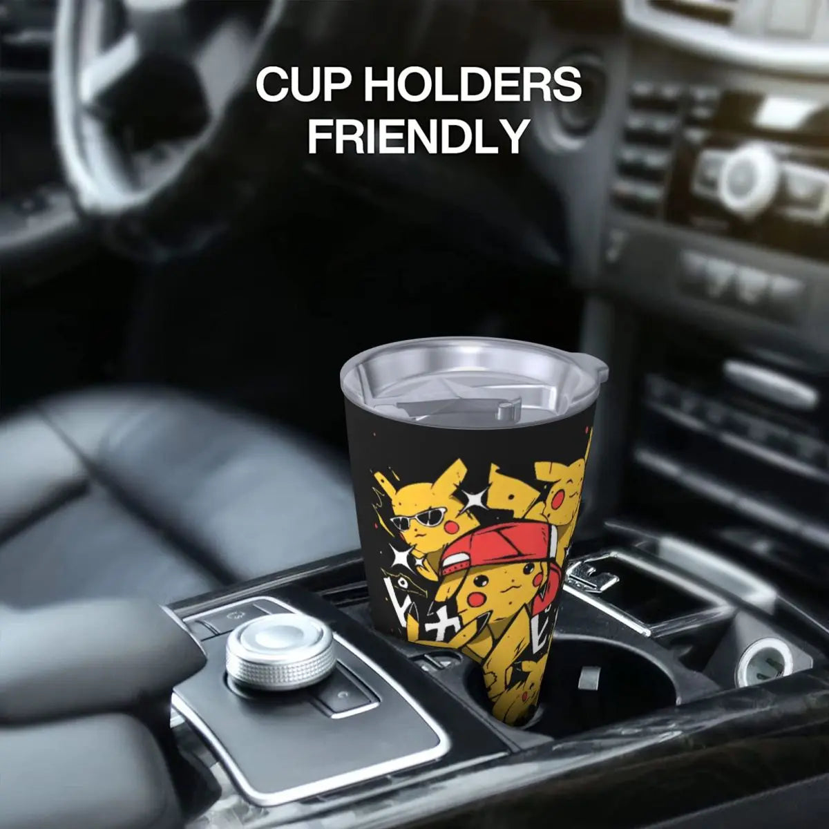 Manga PokeMon Insulated Tumbler with Straws Lid 20oz