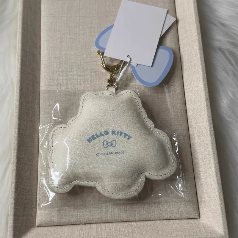 Kawaii Hello Kitty Sky Blue Plush Pendant Keychain