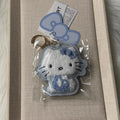 Kawaii Hello Kitty Sky Blue Plush Pendant Keychain