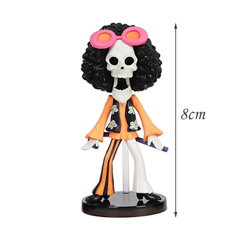 6pcs/set Anime One Piece Figure Action  Luffy New Action Collectible