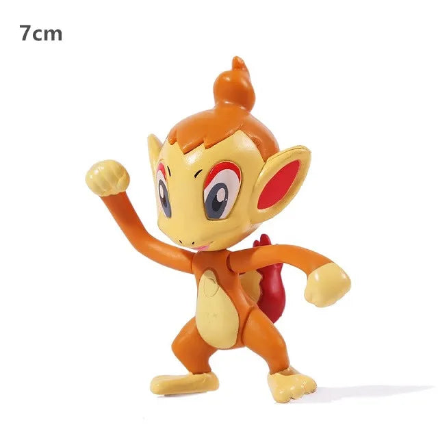 5-10cm Pokemon Figures Model Charmander Popplio Litten Pikachu Arceus Action Figure Collectible Toys