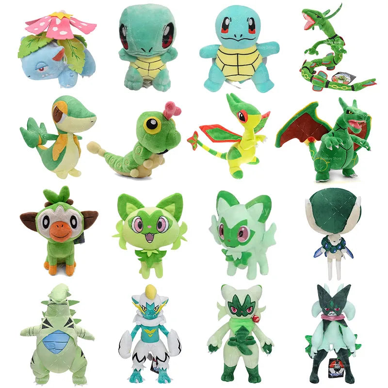 Pokemon Plush Rayquaza Venusaur Caterpie Sprigatito
