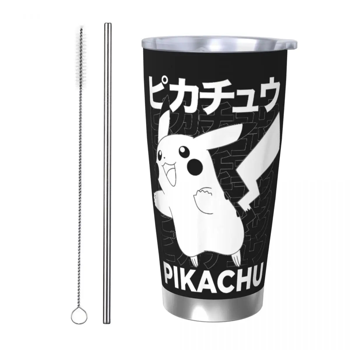 Pikachu Insulated Tumbler with Straw 20oz