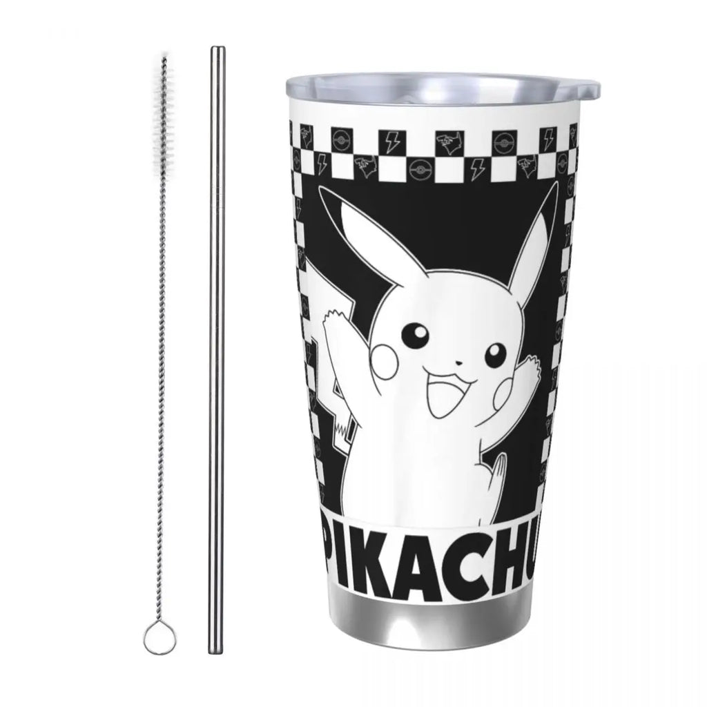 Manga Pokemon Insulated Tumbler with Straws 20oz
