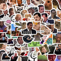 10/30/50/100pcs Classic American TV Series Funny Meme Stickers Cartoon Expression Decals DIY Luggage Phone Scrapbooking Sticker