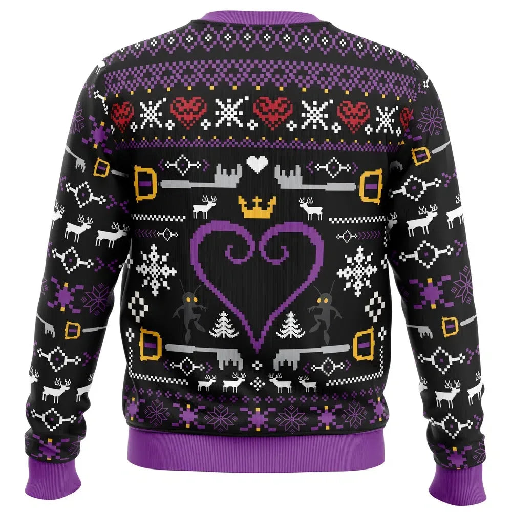 Kingdom Hearts Men's Crew Neck Ugly Christmas Sweatshirt