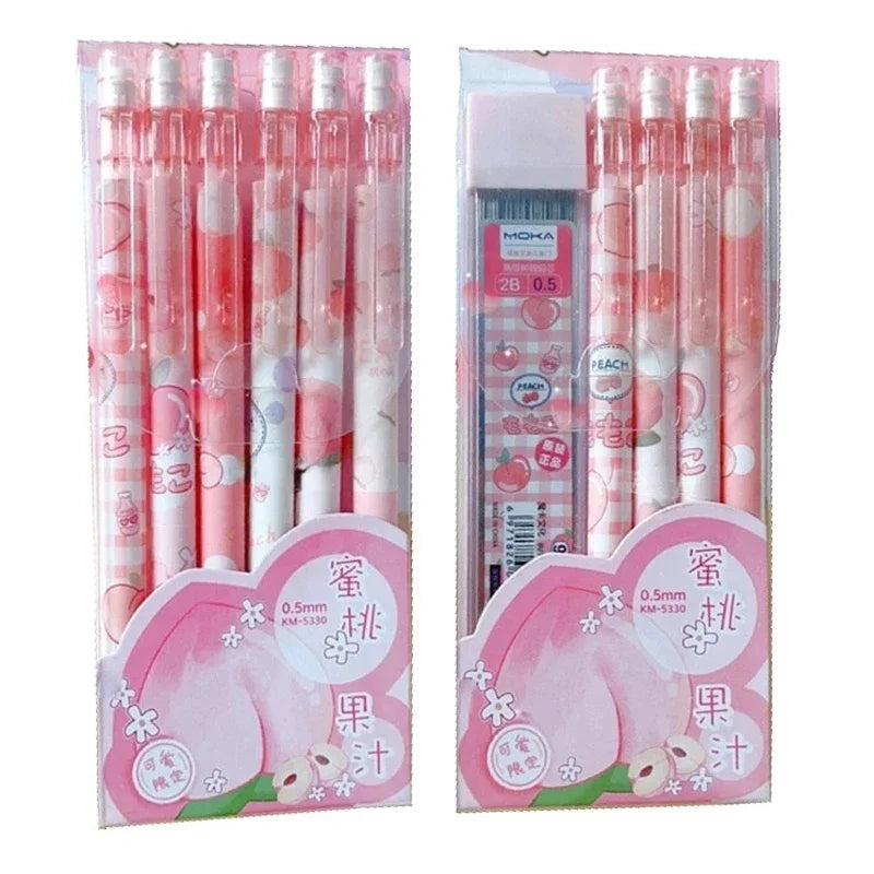 Kawaii Mechanical Pencil set 0.5/0.7mm 2B Refill