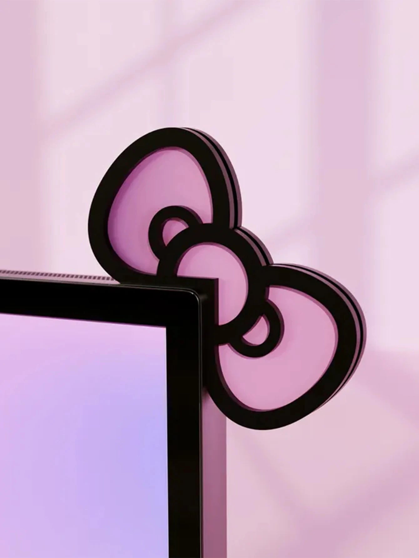 Kawaii Cat Ear & Bow Monitor Corner Decor
