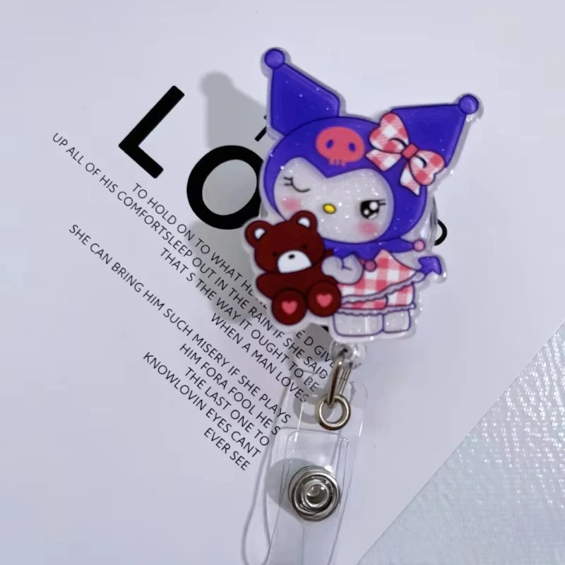 Kawaii Sanrio Retractable Badge Reel