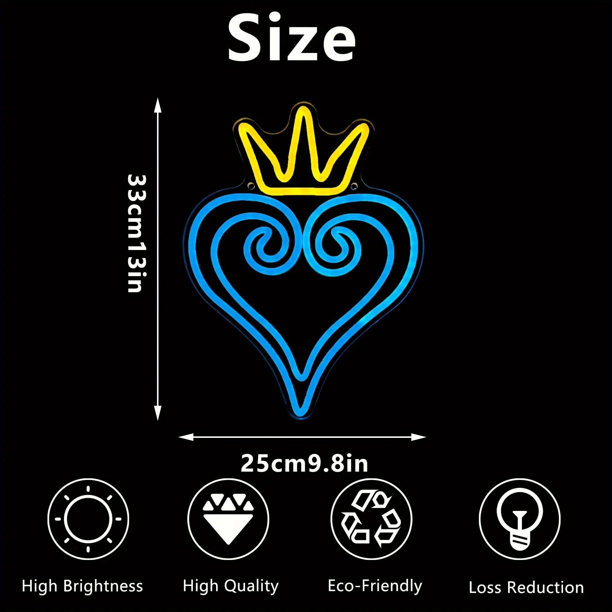 Kingdom Hearts LED Neon Sign