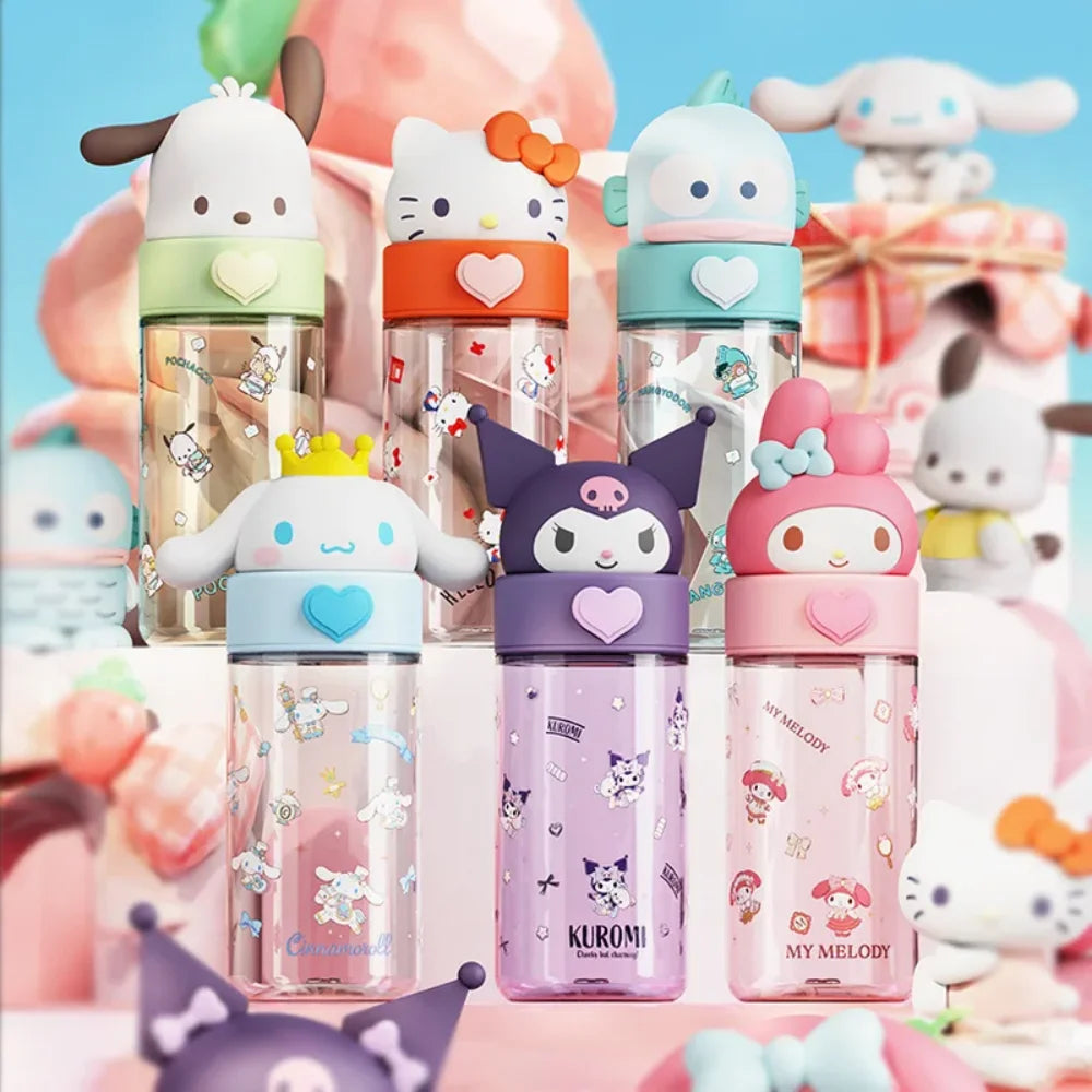 500ml Kawaii Sanrio Transparent Cup
