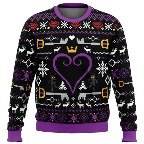 Kingdom Hearts Men's Crew Neck Ugly Christmas Sweatshirt