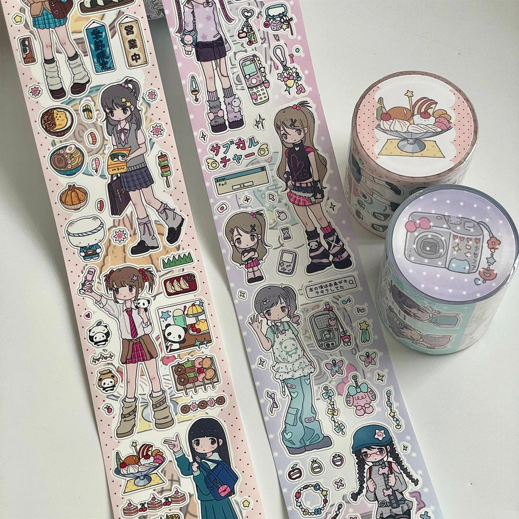 Kawaii Scrapbook Sticker Sheet