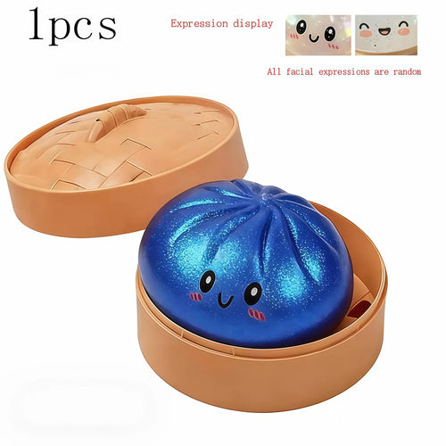 Kawaii Glitter Bun Stretchy Dumpling Desk Toy