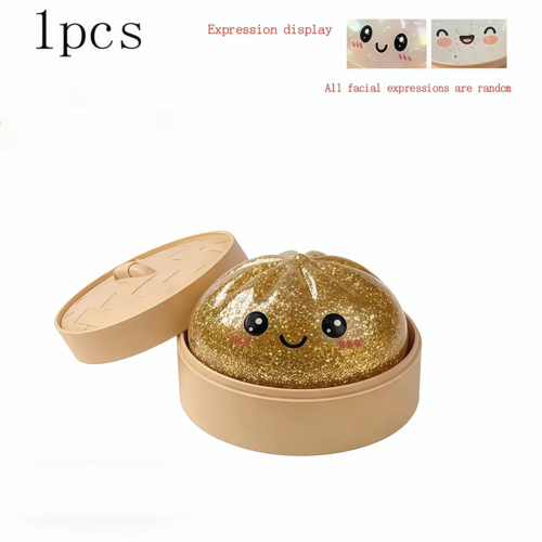Kawaii Glitter Bun Stretchy Dumpling Desk Toy
