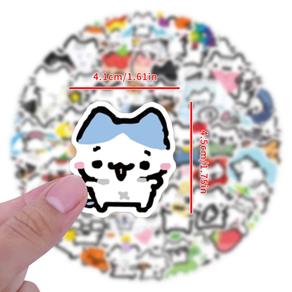 90pcs Kawaii Cat Meme Sticker Pack
