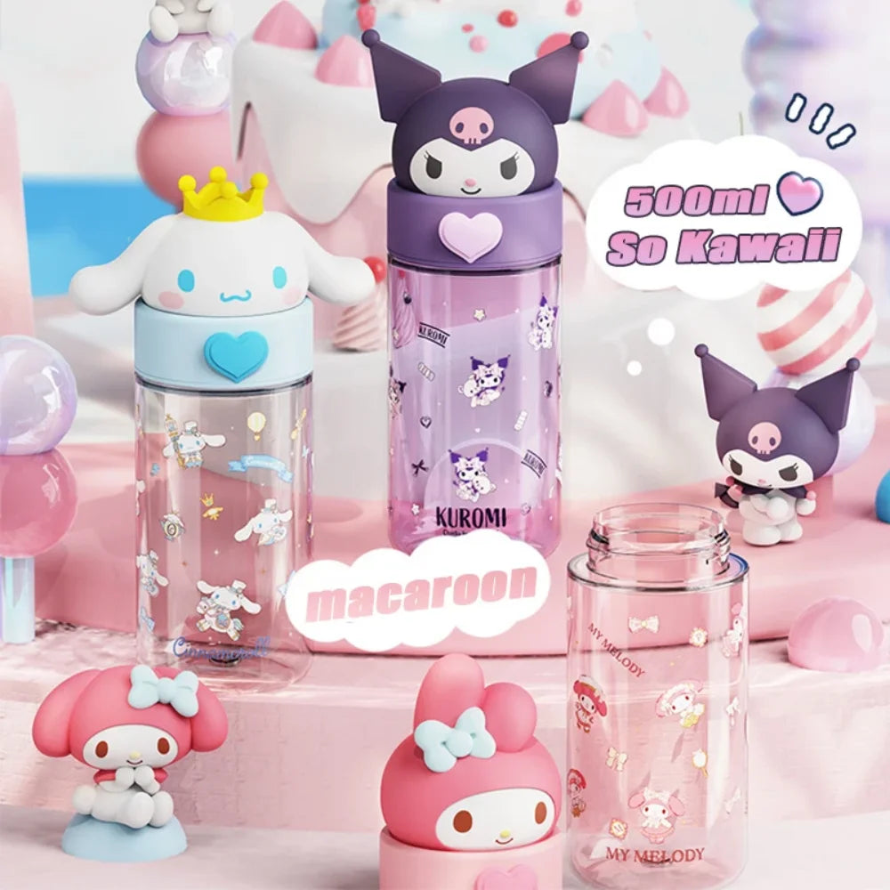 500ml Kawaii Sanrio Transparent Cup