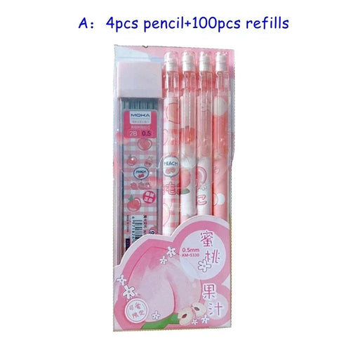 Kawaii Mechanical Pencil set 0.5/0.7mm 2B Refill