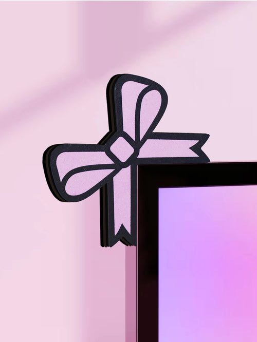 Kawaii Cat Ear & Bow Monitor Corner Decor