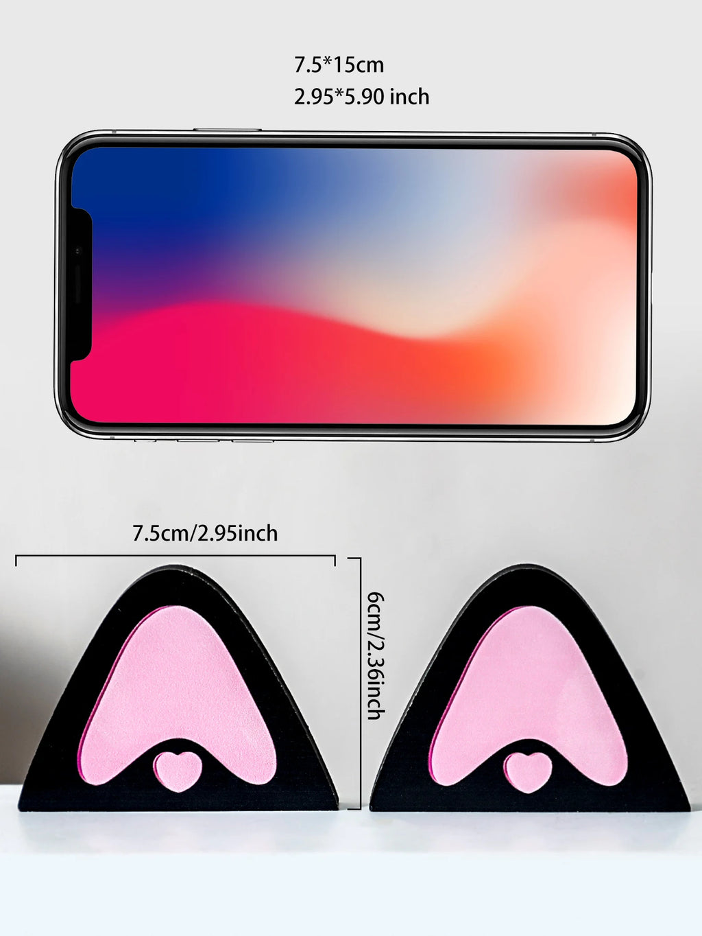 Kawaii Cat Ear & Bow Monitor Corner Decor