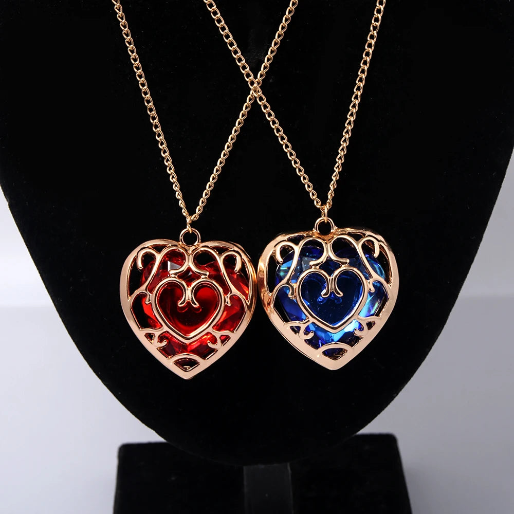 Zelda Heart Container Necklace & Keychain