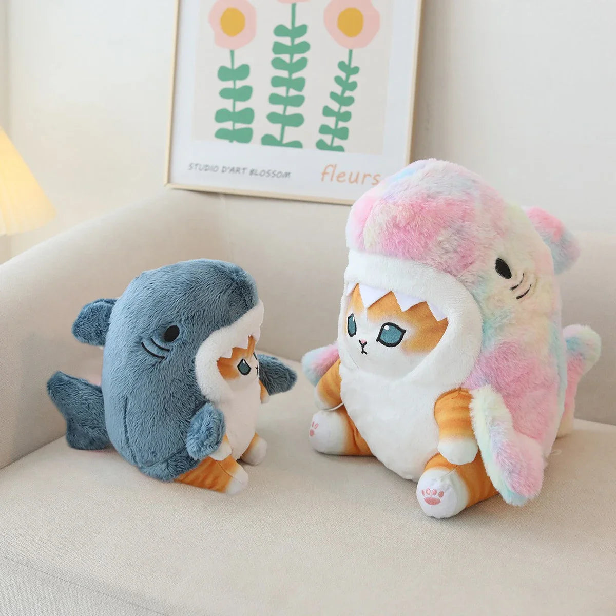 Kawaii Shark Cat Plush