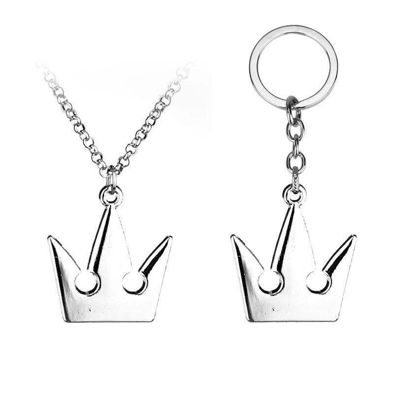 Kingdom Hearts Crown Necklace & Keychain
