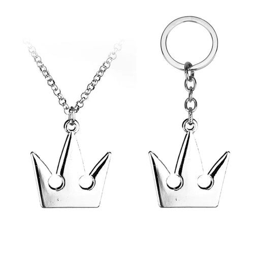 Kingdom Hearts Crown Necklace & Keychain
