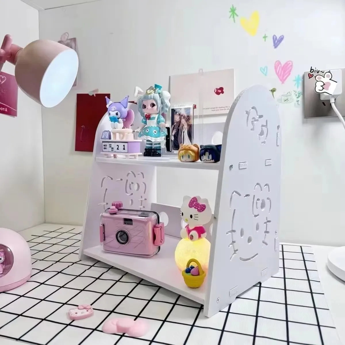 Kawaii Sanrio Desktop Storage Shelf