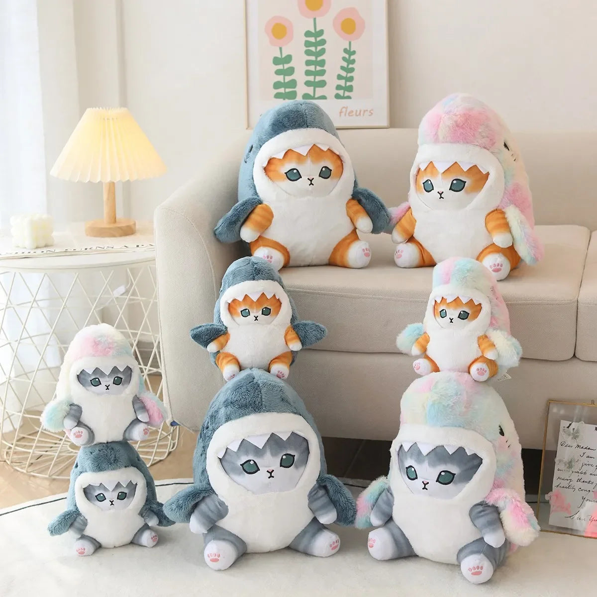 Kawaii Shark Cat Plush