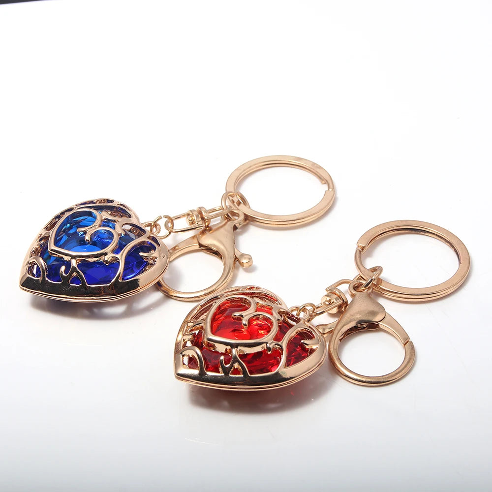 Zelda Heart Container Necklace & Keychain