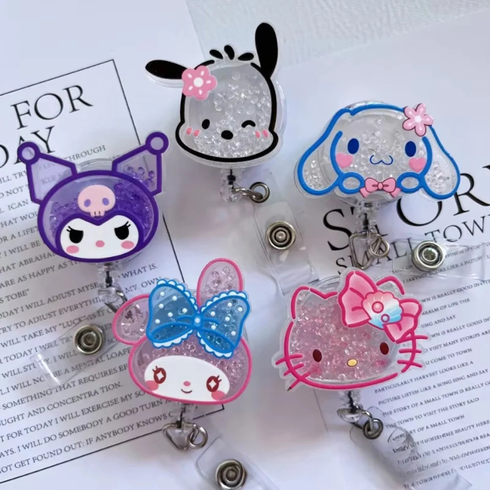 Kawaii Sanrio Retractable Badge Reel