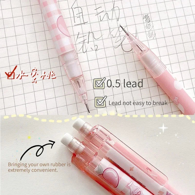 Kawaii Mechanical Pencil set 0.5/0.7mm 2B Refill
