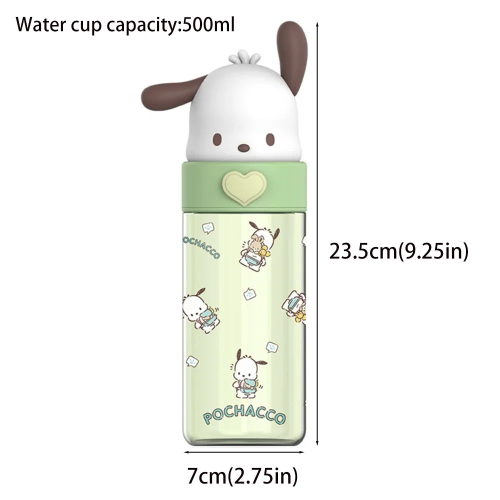 500ml Kawaii Sanrio Transparent Cup
