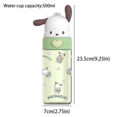 500ml Kawaii Sanrio Transparent Cup