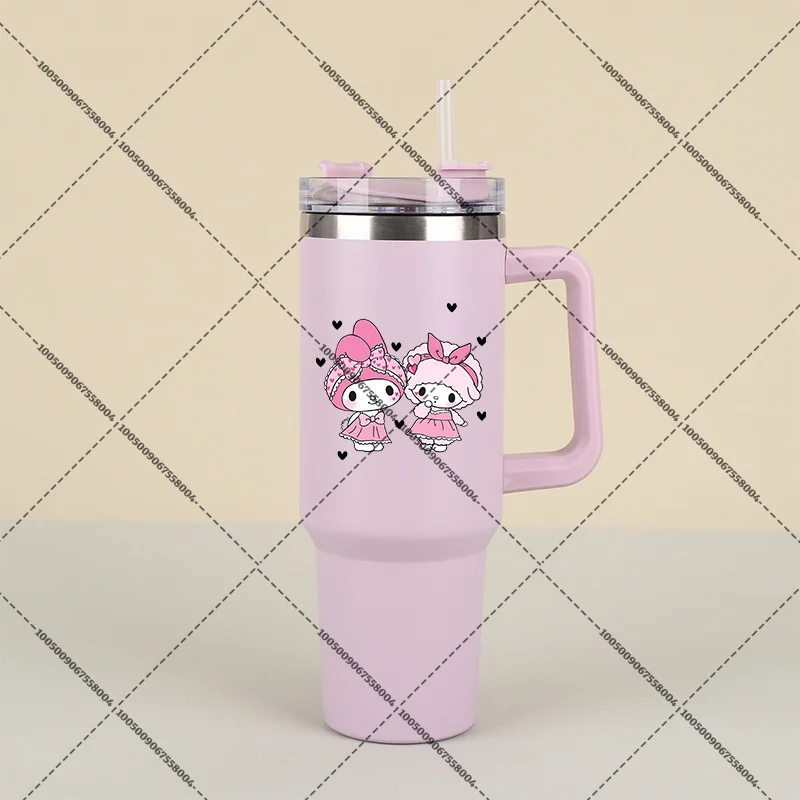 Hello Kitty 1000ml Tumbler with Straw